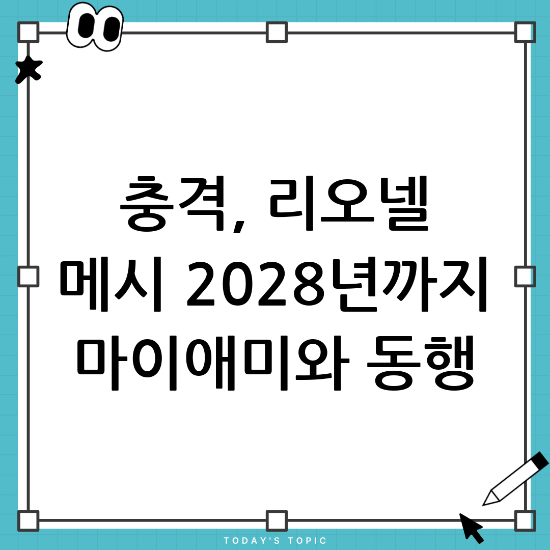 리오넬 메시, 2028년까지 인터 마이애미와 재계약 1