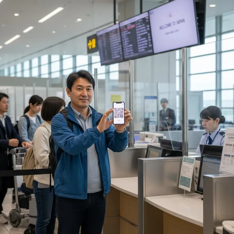 비짓재팬 입국심사 QR 준비, 일본 공항 도착 후 이용순서 2